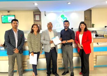 अल्फा हेल्थ केयर र नेपाली युवा उद्यमी मञ्च काठमाडौं च्याप्टर बिच सम्झौता