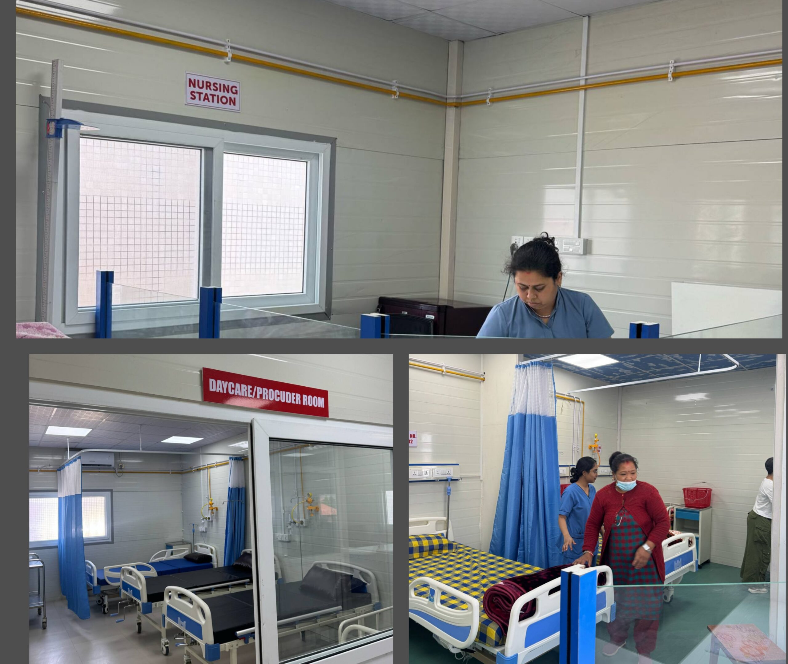 Bed nurse scaled 1 - भक्तपुर क्यान्सर अस्पतालमा बाल क्यान्सर वार्ड र पीआईसियूका वेड थपिए भक्तपुर क्यान्सर अस्पतालमा बाल क्यान्सर वार्ड र पीआईसियूका वेड थपिए