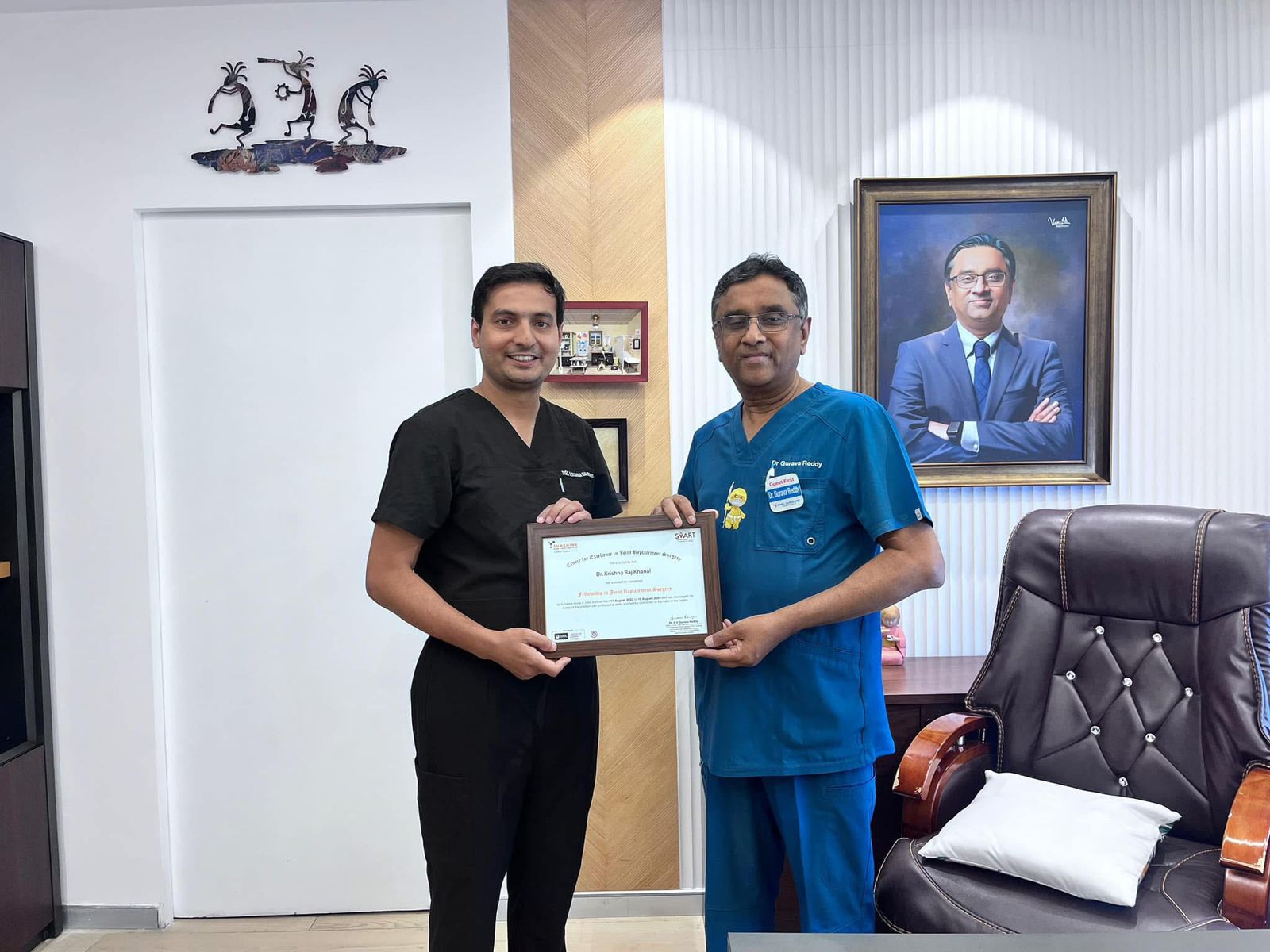 Dr. Krishna Raj Khanal Completes Advanced Robotic Joint Replacement Fellowship in India