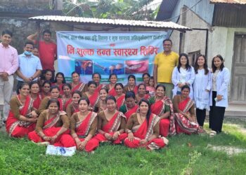 सारथीद्वारा स्वास्थ्य अभिमुखिकरण तथा नि:शुल्क दन्त स्वास्थ शिविर