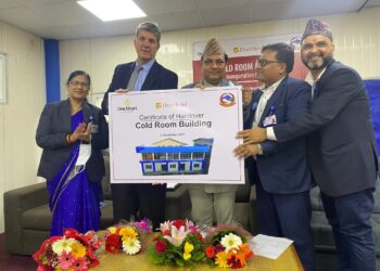 वान हार्ट वर्ल्ड वाईड द्वारा स्वास्थ्य मन्त्रालयलाई अत्याधुनिक कोल्ड रुम हस्तान्तरण #Oneheartworldwide