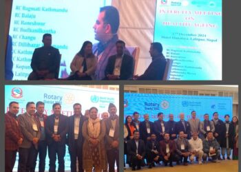 स्वास्थ्यकर बुढ्यौली सम्बन्धि सरोकारवालाहरुसँग अन्तर क्लव बैठक