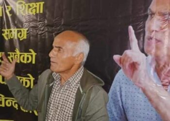 डा. गोबिन्द केसी धनगढीको लक्ष्मीनारायण मन्दिरको धर्मशालामा अनसन बसे