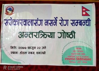 नसर्ने रोग सम्बन्धि सरोकारवालासंग अन्तरक्रिया गोष्ठी